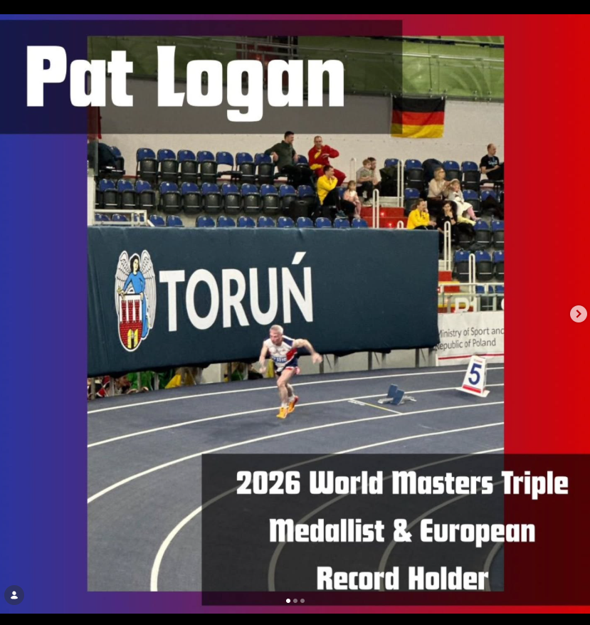 Pat Logan at the 2026 European Masters Indoor Championships