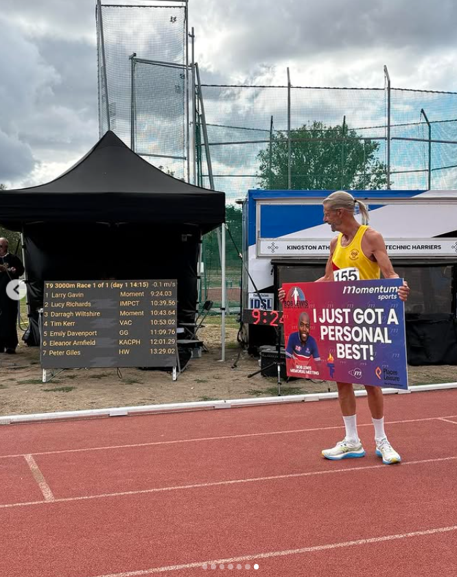 Peter Giles Sets V80 3000m British Record